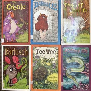 LOT SERENDIPITY Books Cosgrove Vintage Paperbacks Morgan Feather Fin Tee Creole